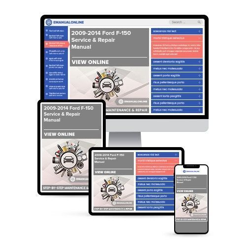 FORD F150 2009-2014 Service Repair Manual
