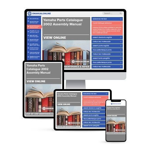 Yamaha Parts Catalogue 2002 Assembly Manual